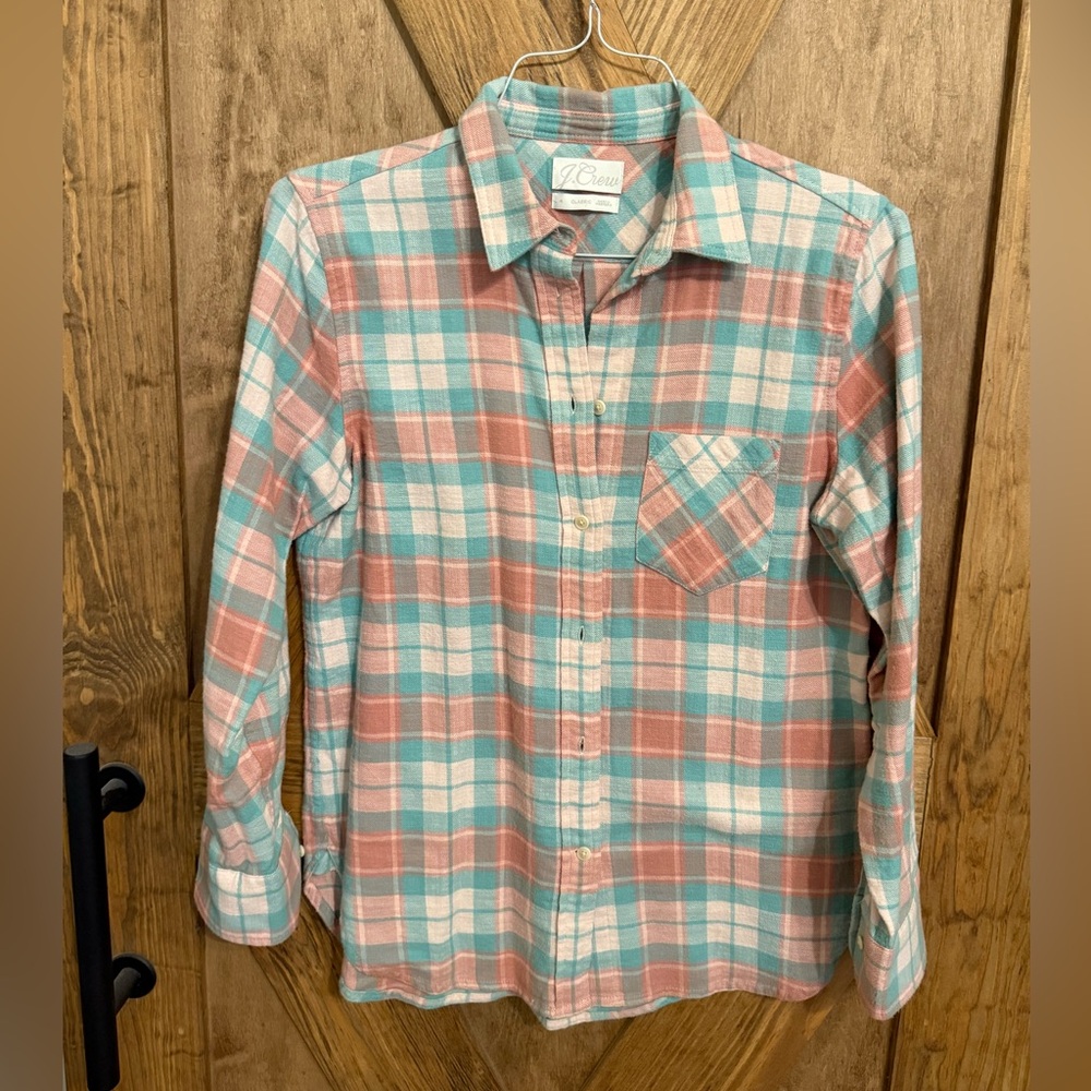Jcrew Flannel Button-Up Shirt